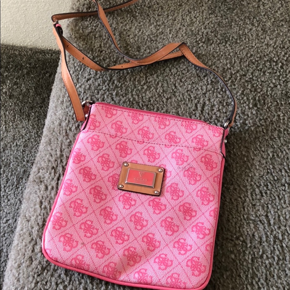 Pink GUESS purse